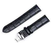 Sugess Watch Sugess Black bamboo texture Style Leather w/ Butterfly Buckle