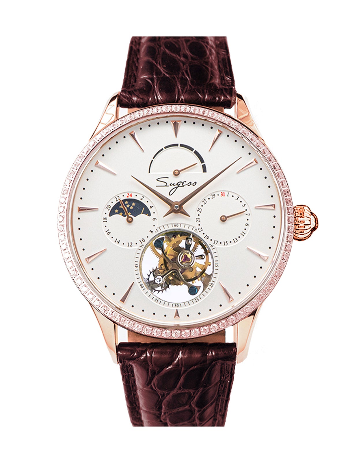 Sea gull 41mm tourbillon top