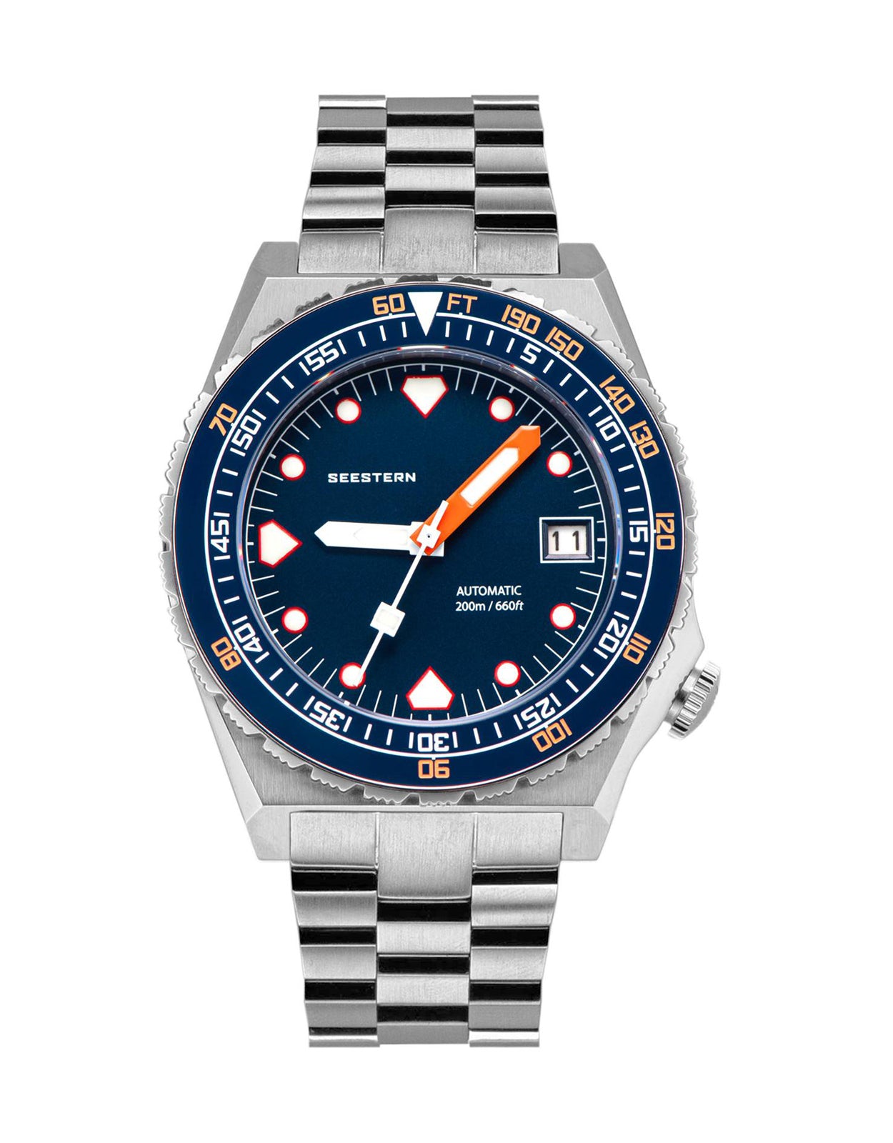 Seestern Sub600T Stainless Steel Ceramic Bezel Seaman NH35A 
