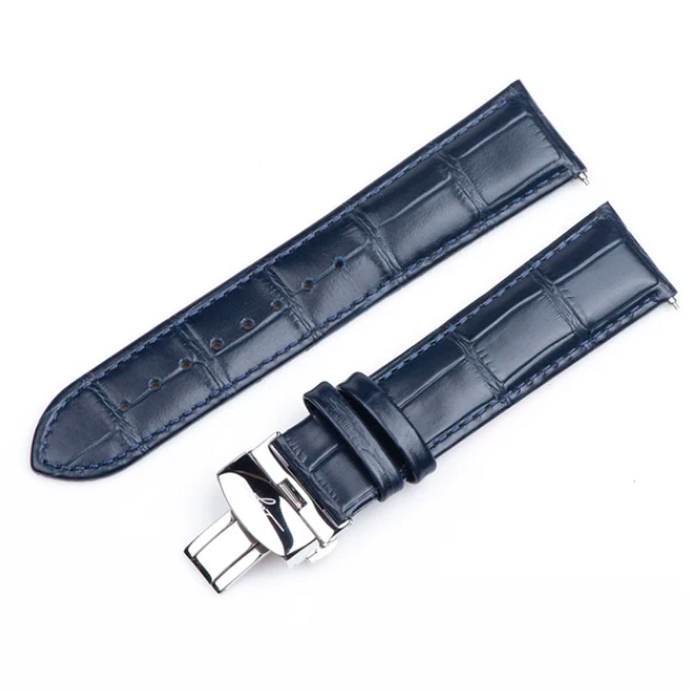 Sugess Watch Sugess DeepBlue bamboo texture Style Leather w/ Butterfly Buckle