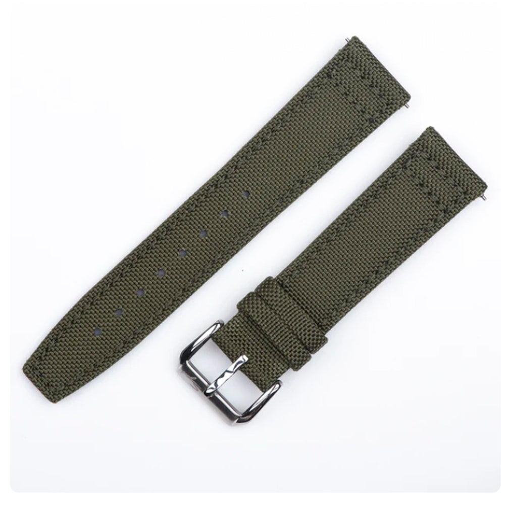Sugess Watch Sugess Green Canvas Strap w/ Pin Buckle