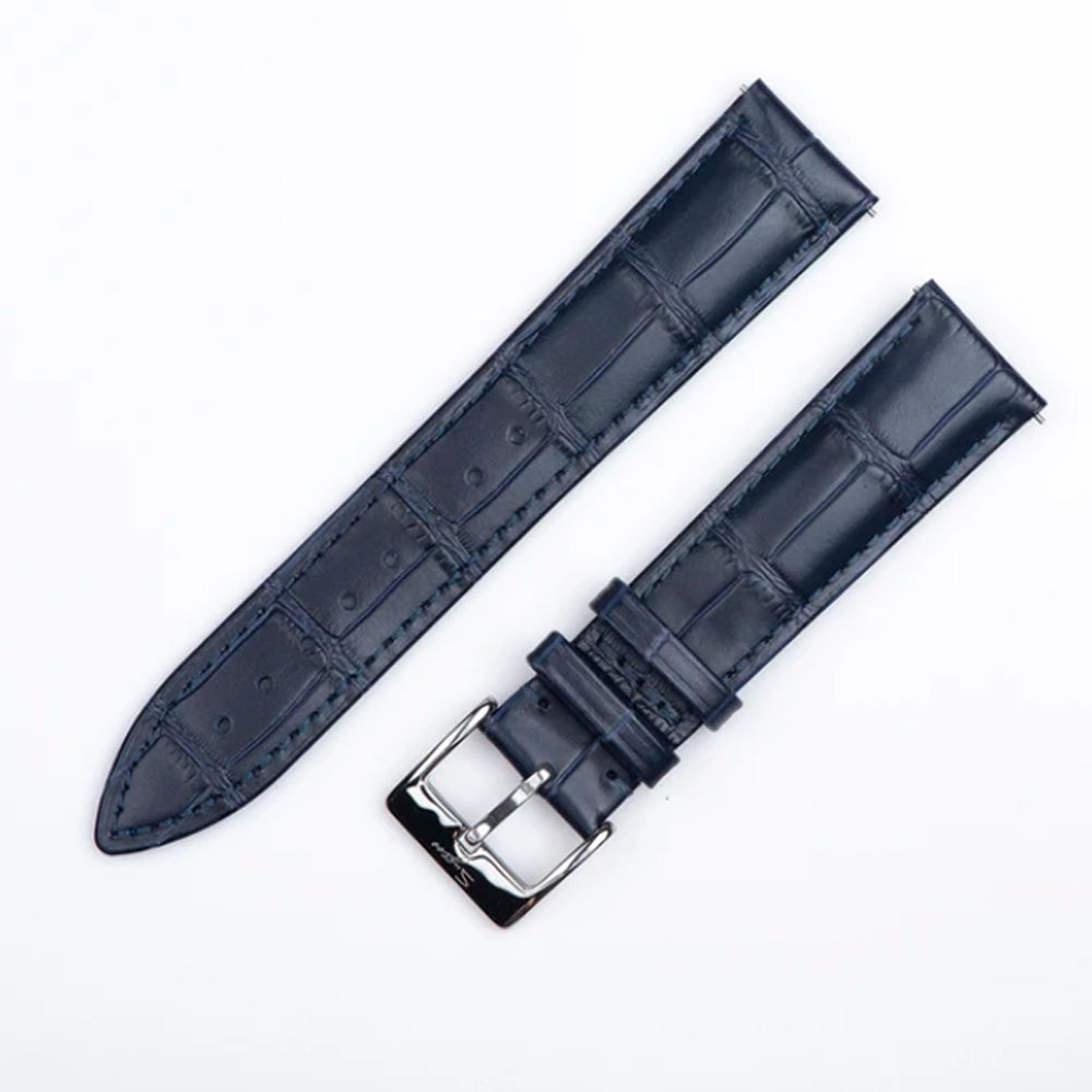 Sugess Watch Sugess DeepBlue bamboo texture Style Leather w/ Pin Buckle