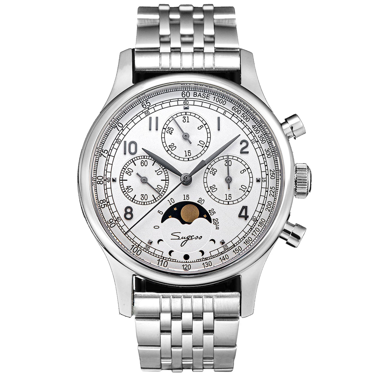 Sugess Watch MoonPhase Master Chronograph S389-2.01.S