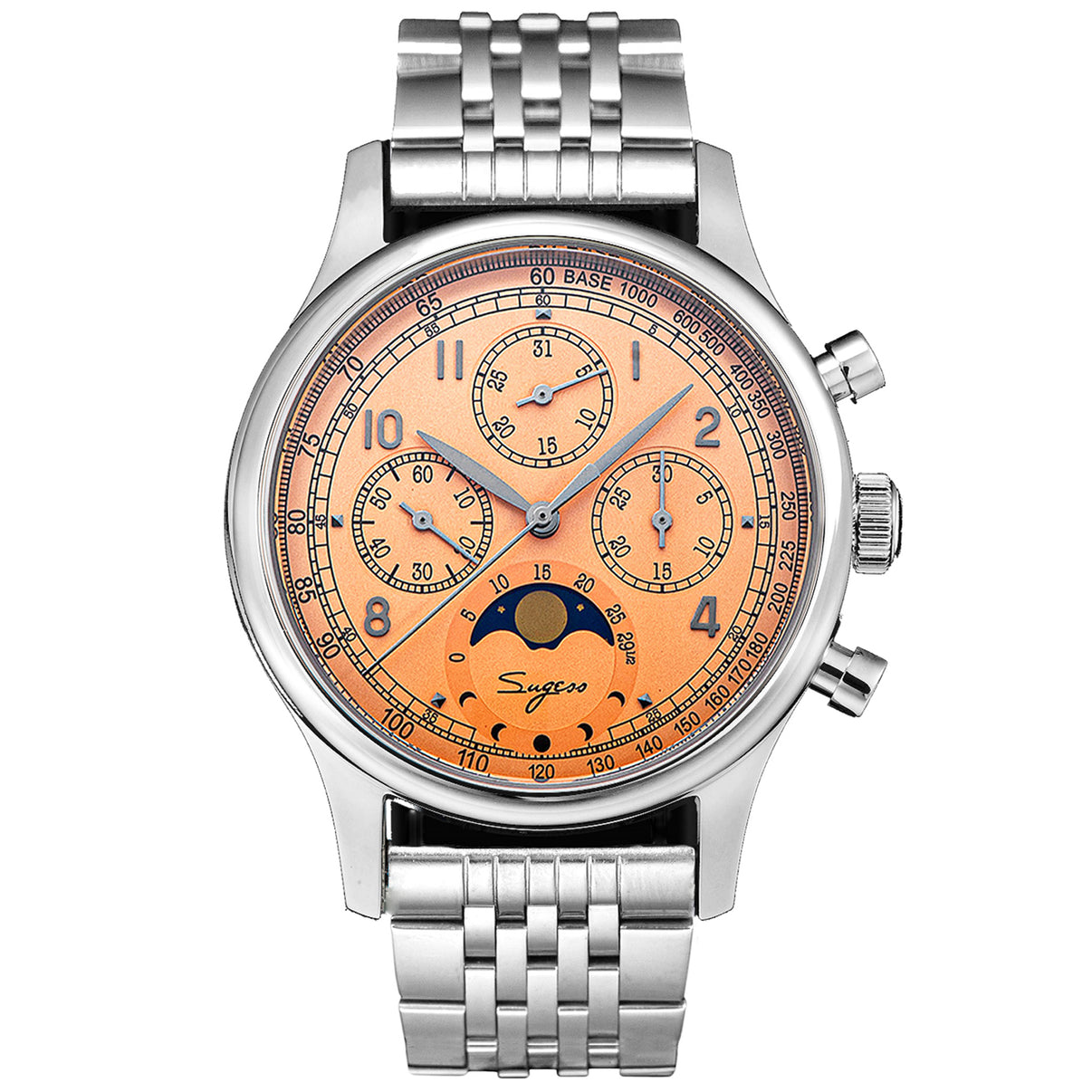 Sugess Watch MoonPhase Master Chronograph S389-2.02.S