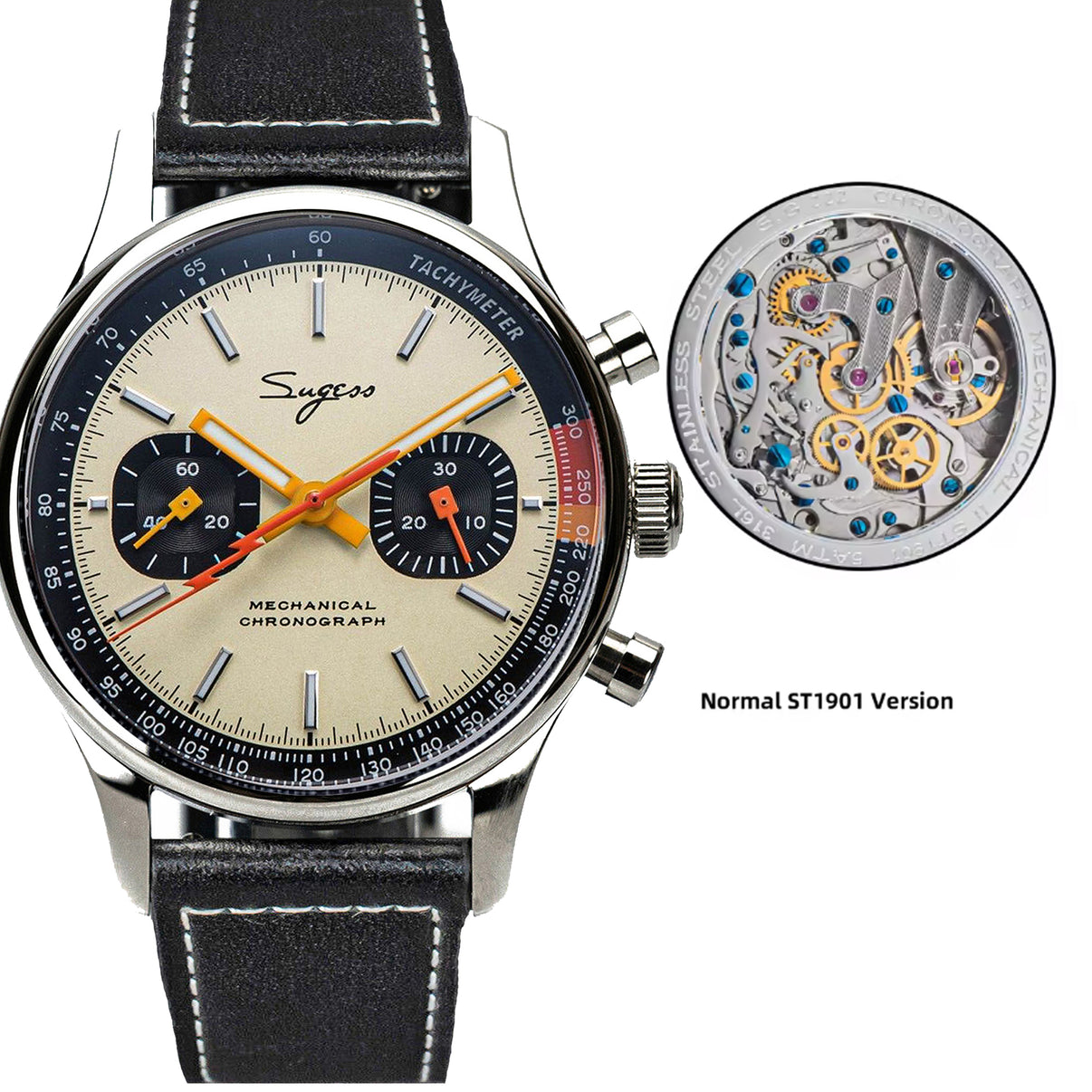 Sugess Watch Chrono Heritage SUCHP005W/X