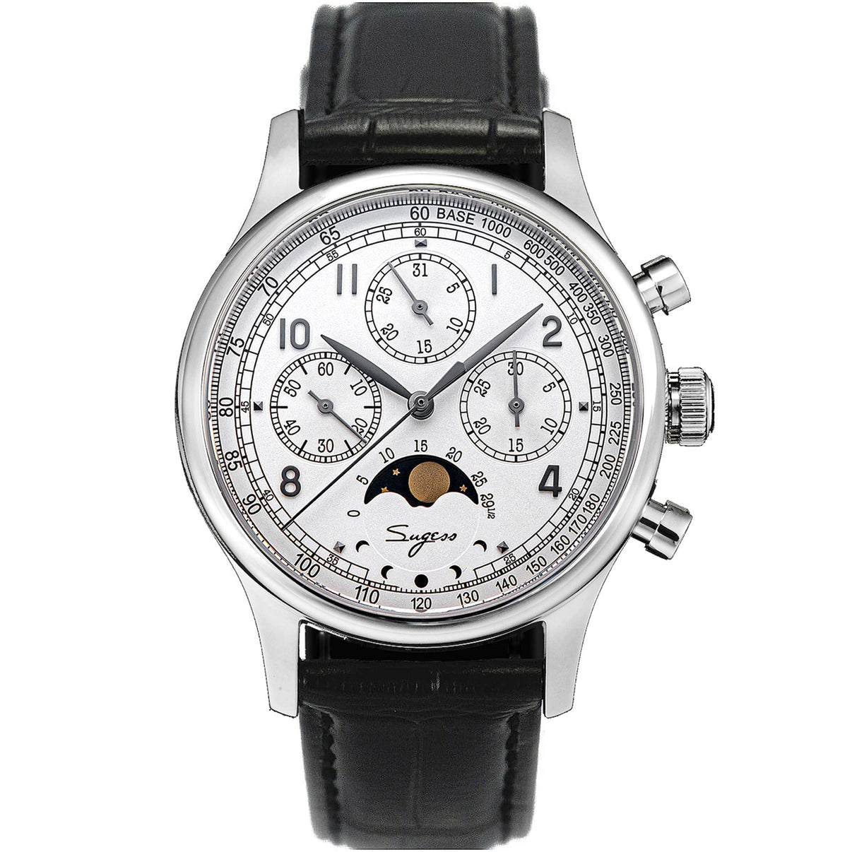 Sugess Watch MoonPhase Master Chronograph S389-2.01