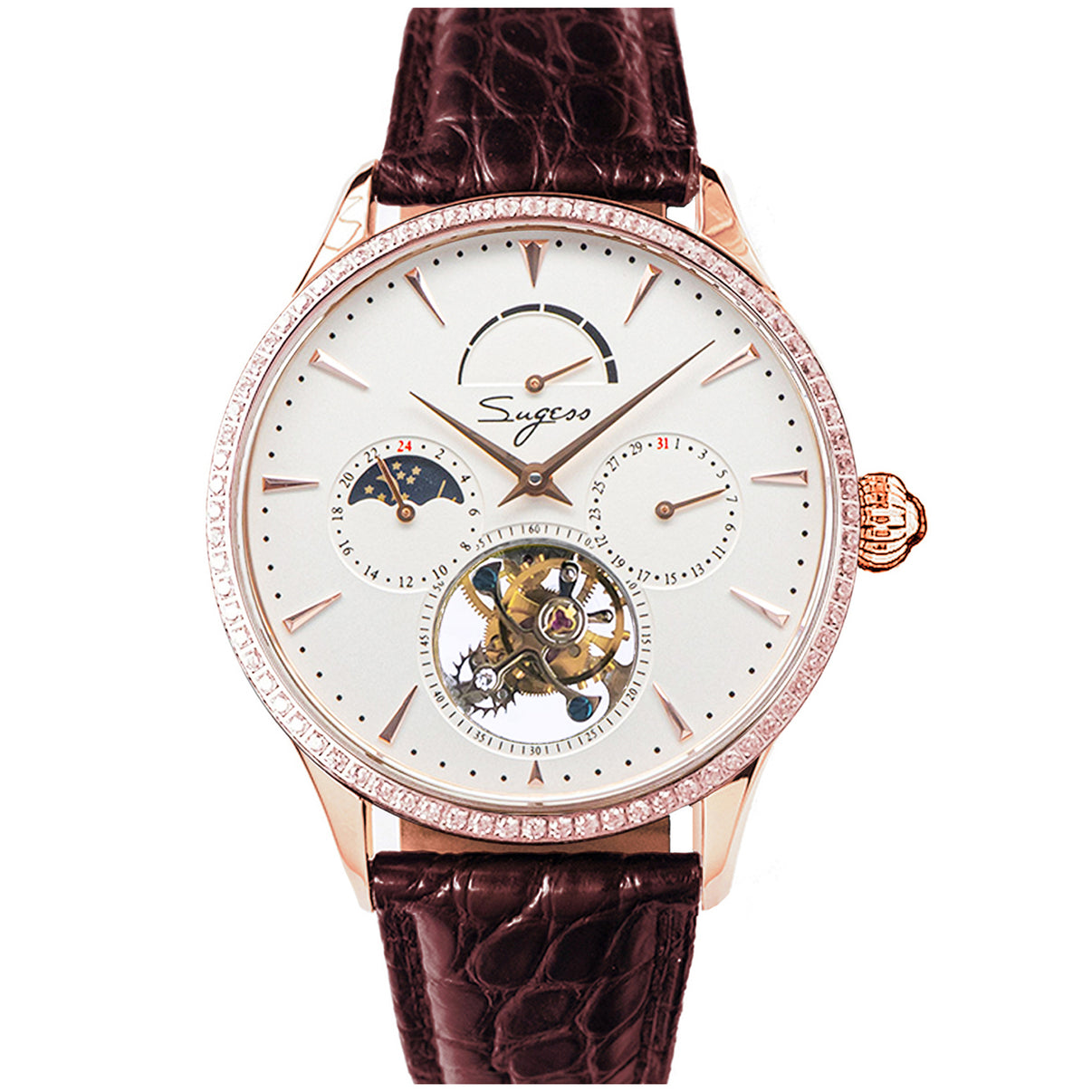 Sugess Watch Tourbillon Master SU8007GW2D